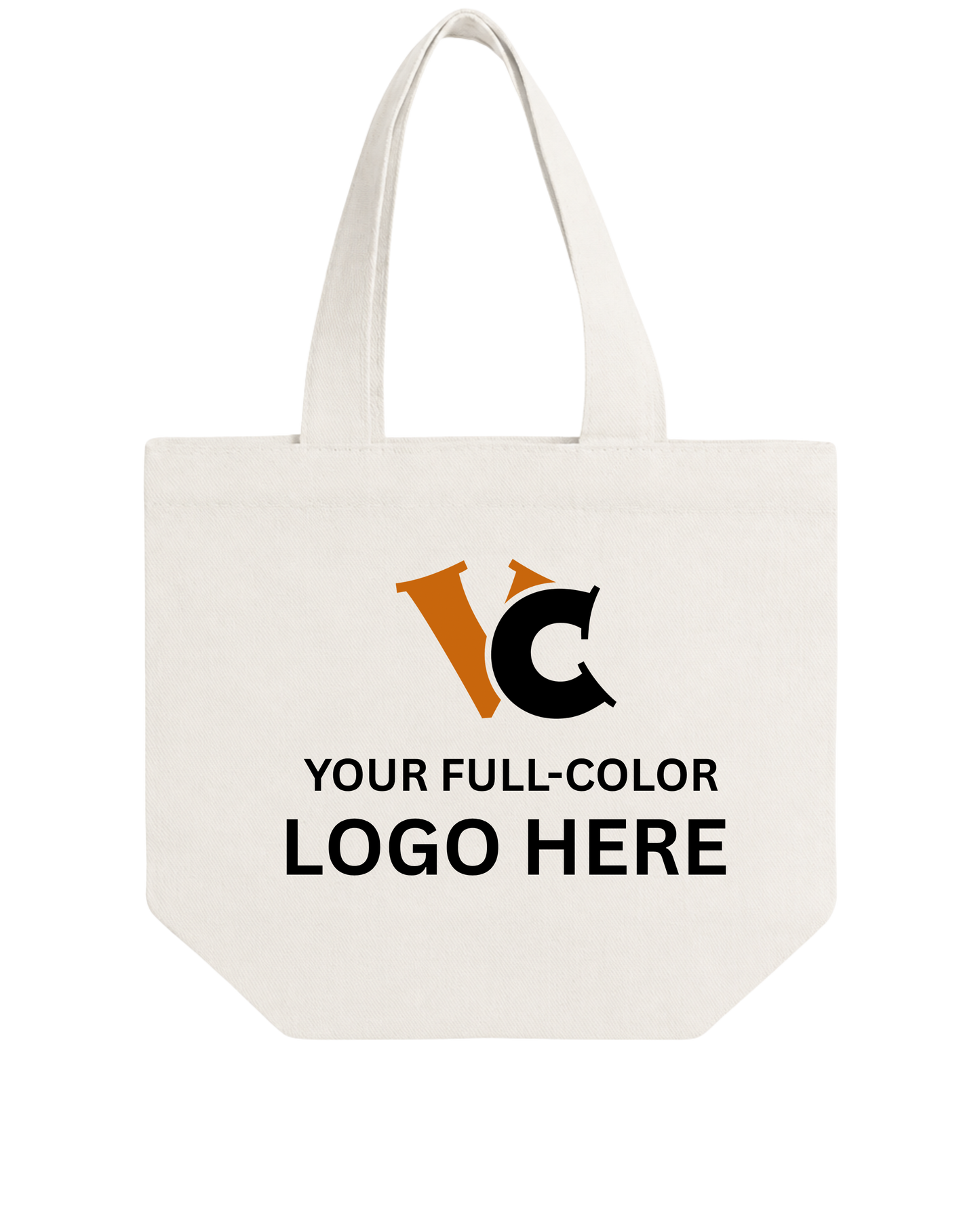 Mini Canvas Tote Bag (9' x 8' x 4')