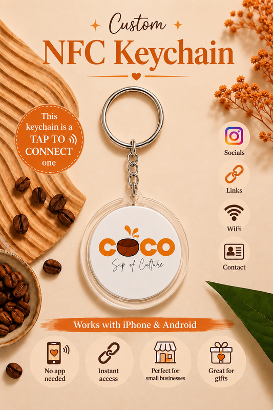 Custom Photo/Logo NFC Keychain