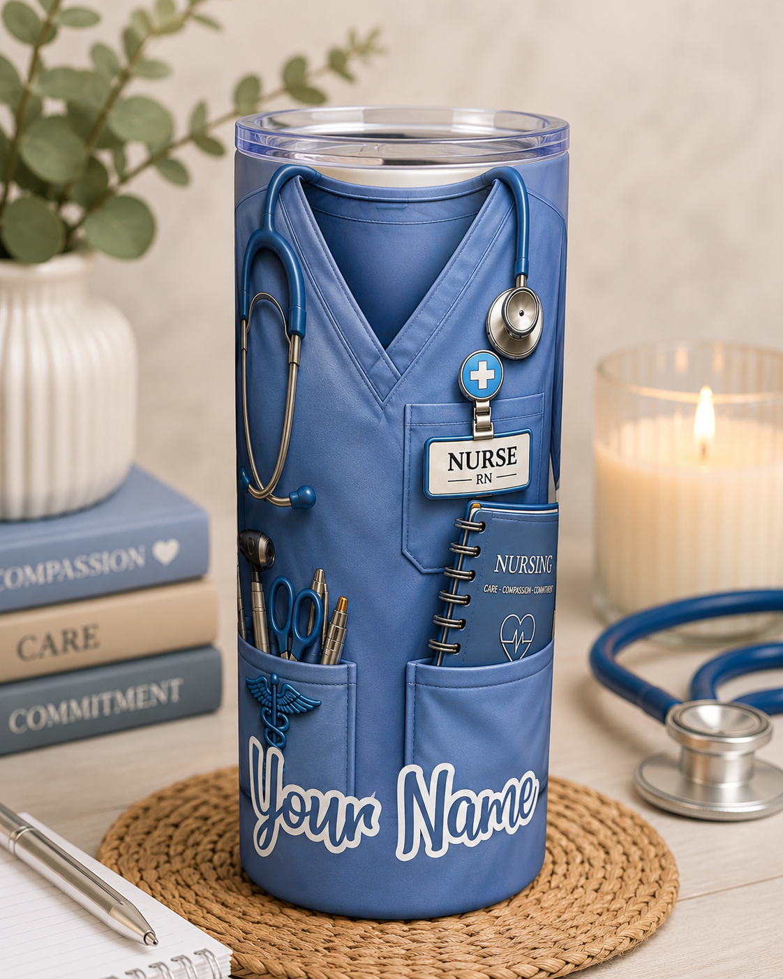 Custom Nurse Tumbler - 20oz