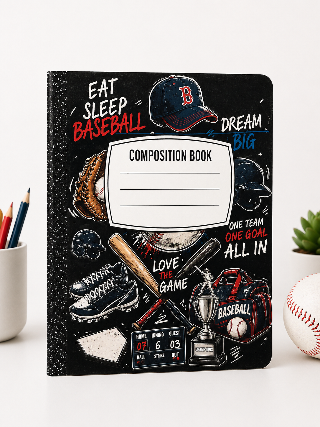 Custom Composition Book 2pk (Male Designs)