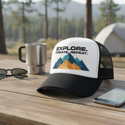 Two Colored Trucker Cap - Unisex