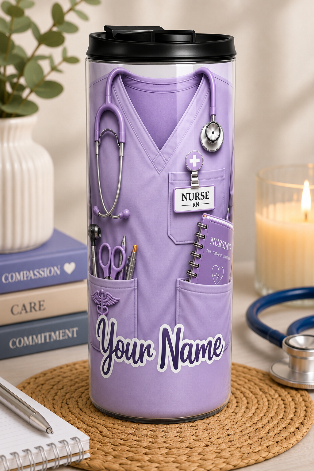 Custom Nurse Tumbler - 20oz