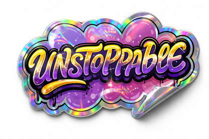 Custom Shape Die-Cut Stickers (Holographic)