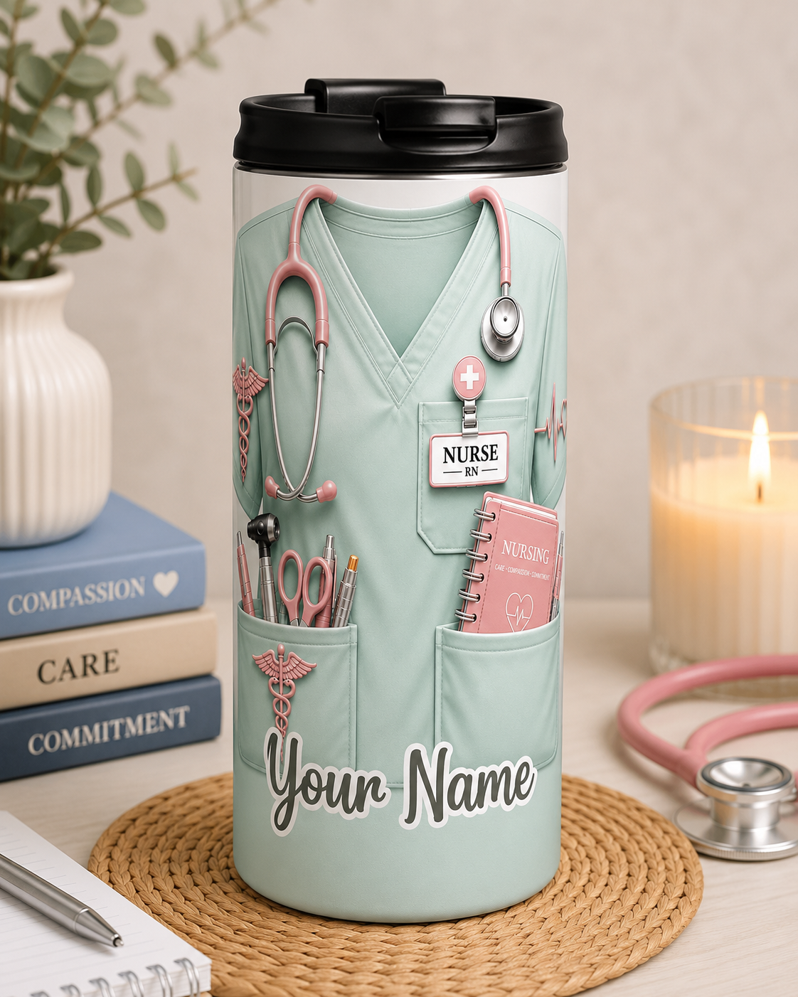 Custom Nurse Tumbler - 20oz