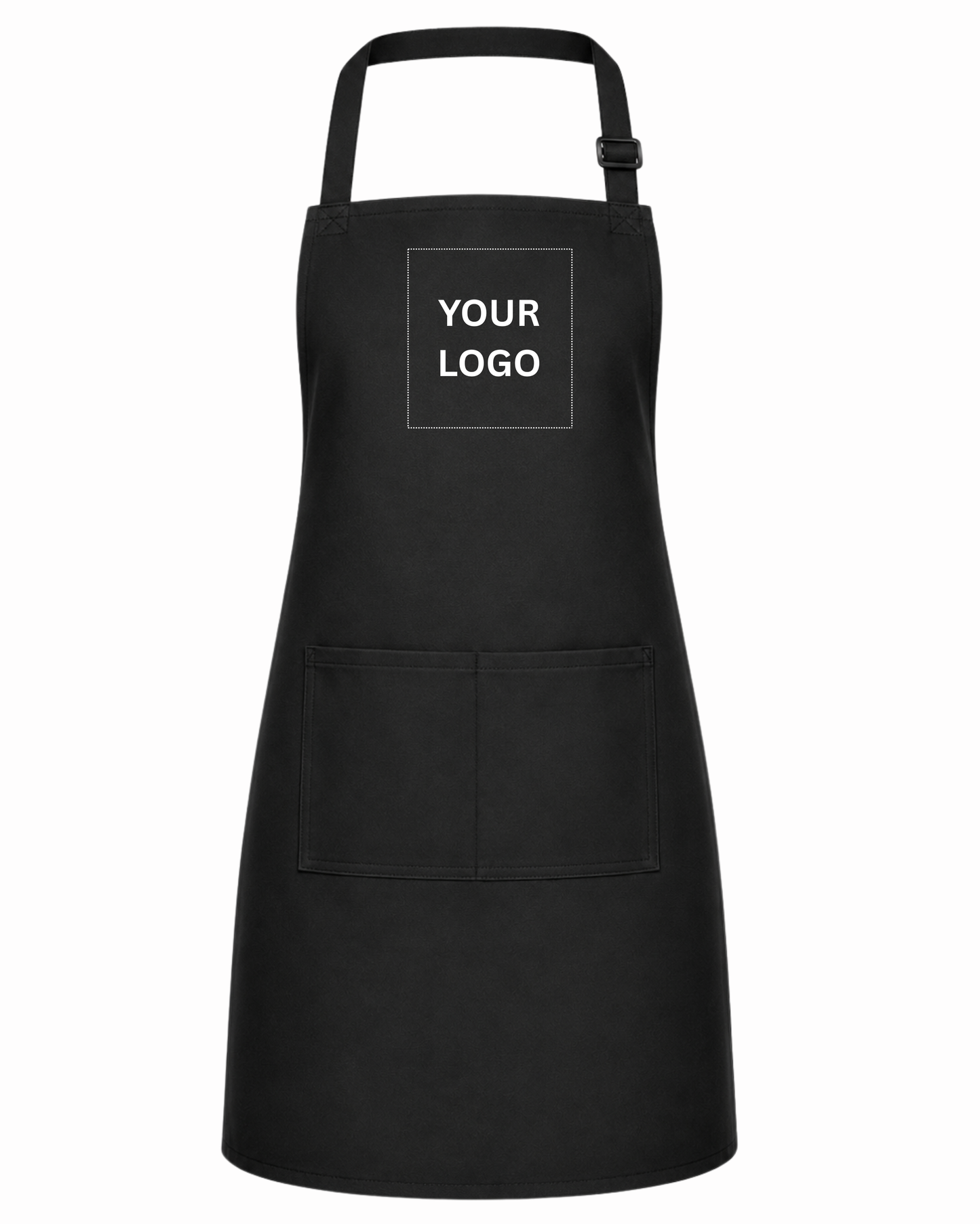 Adult Adjustable Bib Apron w/ Pocket - Unisex