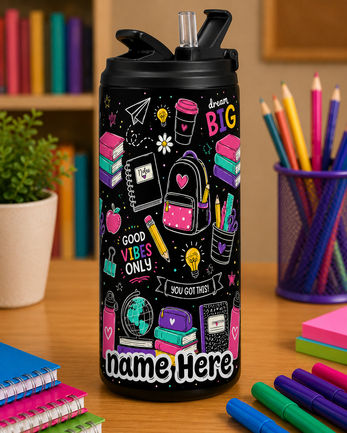 Insulated Bottle (Girly Designs)