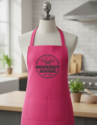 Adult Adjustable Bib Apron w/ Pocket - Unisex