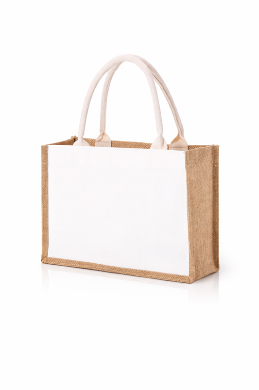 Custom Jute Tote Bags (12.6"x8.3"x5.1")