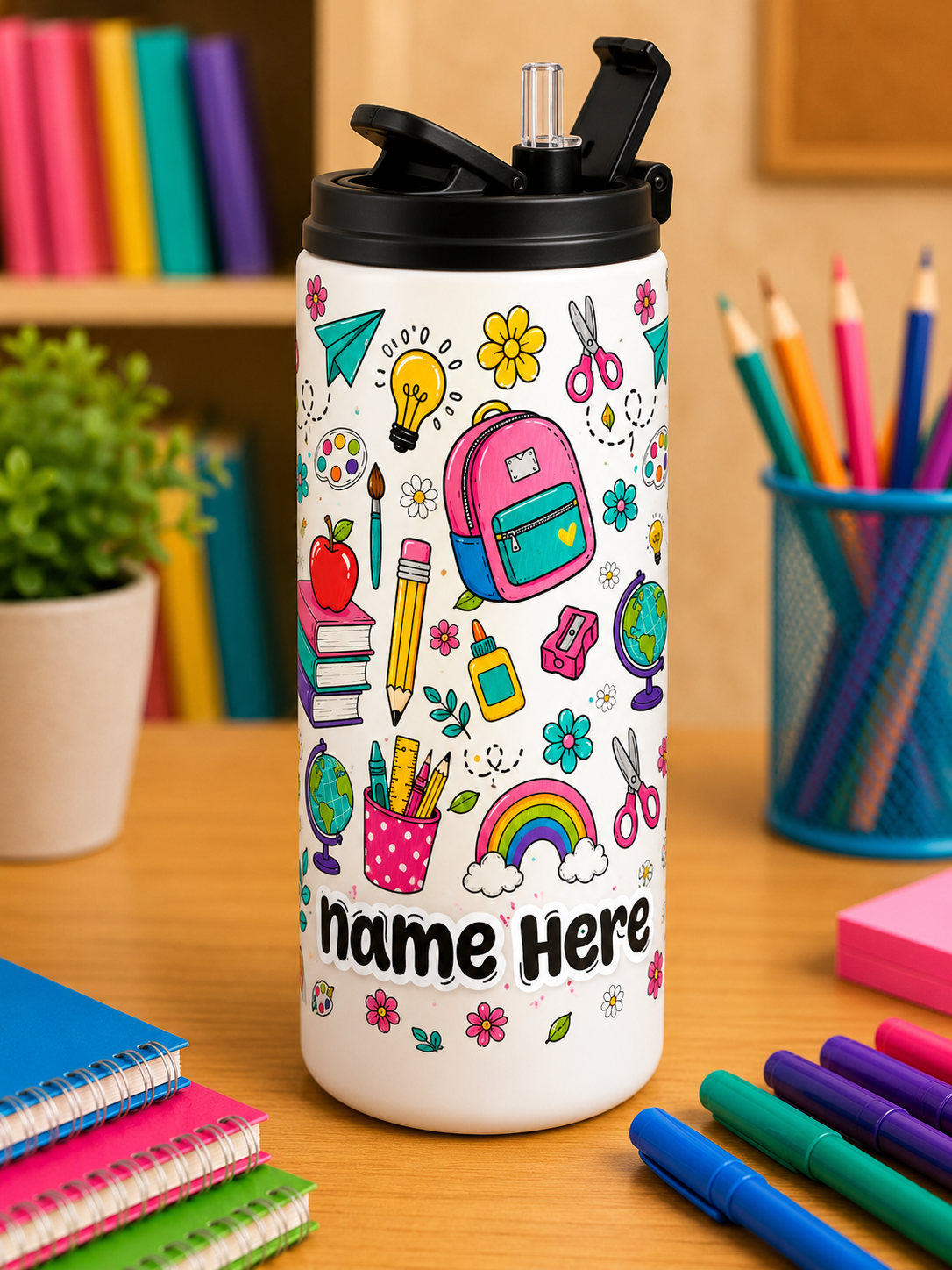 Insulated Bottle (Girly Designs)