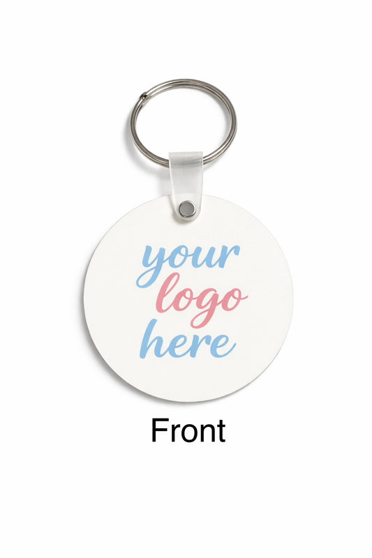 Custom QR Code Wooden Keychain