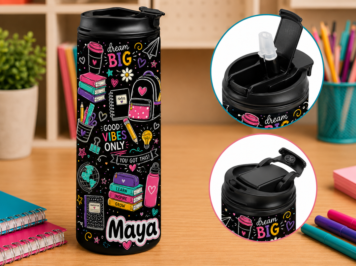 Insulated Bottle (Girly Designs)