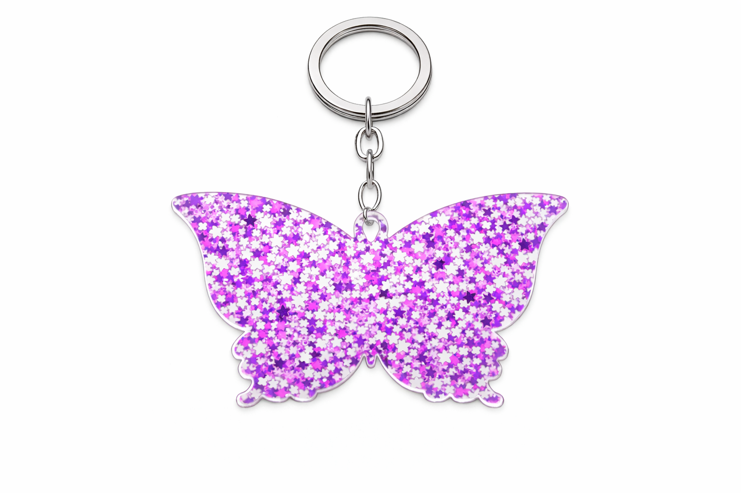 Butterfly Acrylic Keychain (Custom Name)