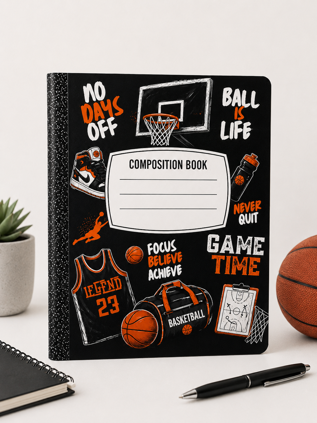 Custom Composition Book 2pk (Male Designs)