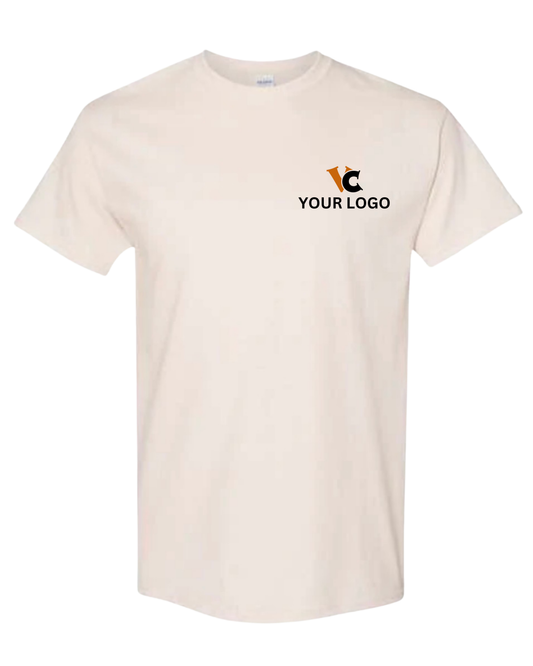 Gildan® Heavy Cotton T-Shirt with Left Chest & Back Print