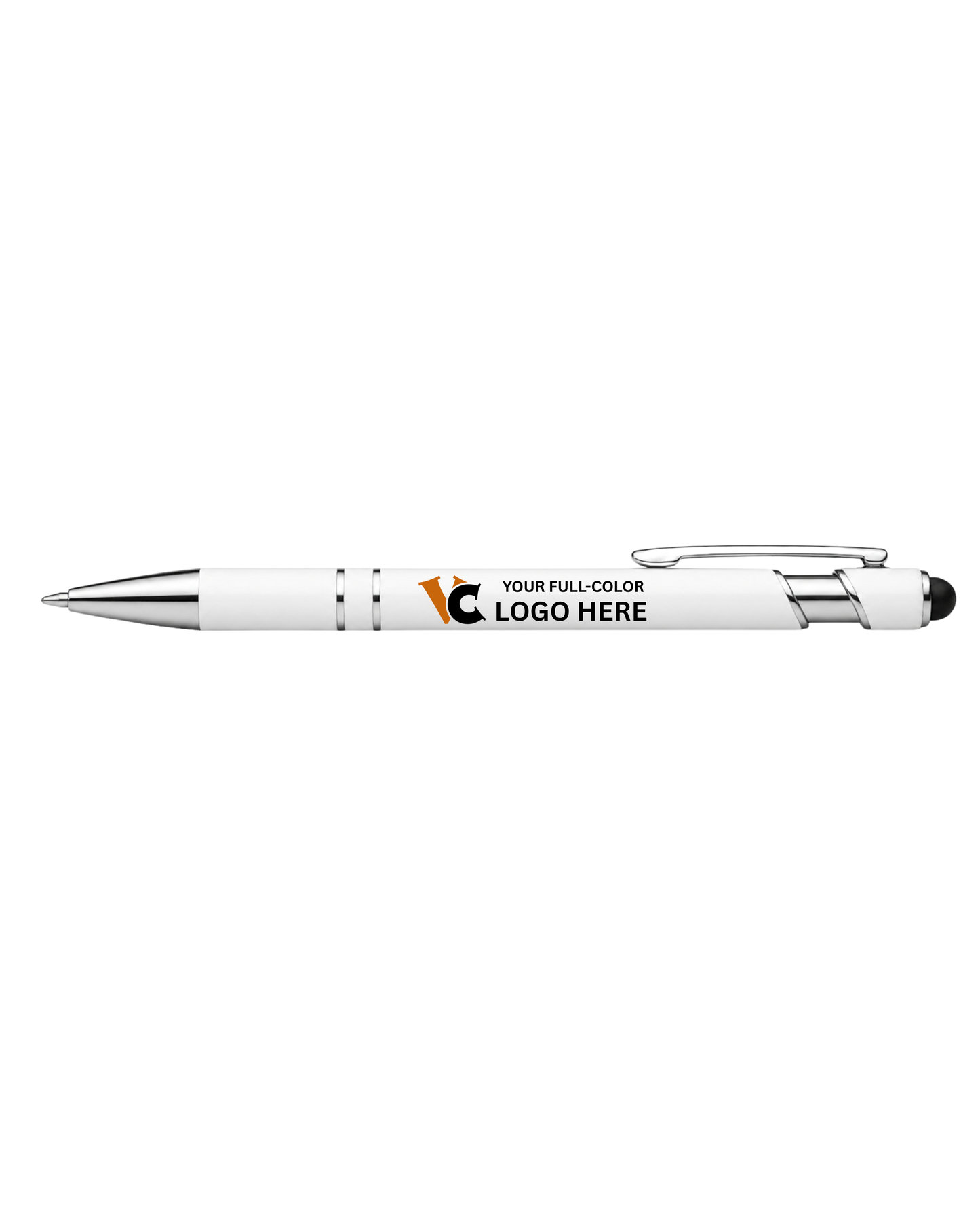 Soft-Touch Stylus Ballpoint Pen - Black Ink (Custom design/logo)