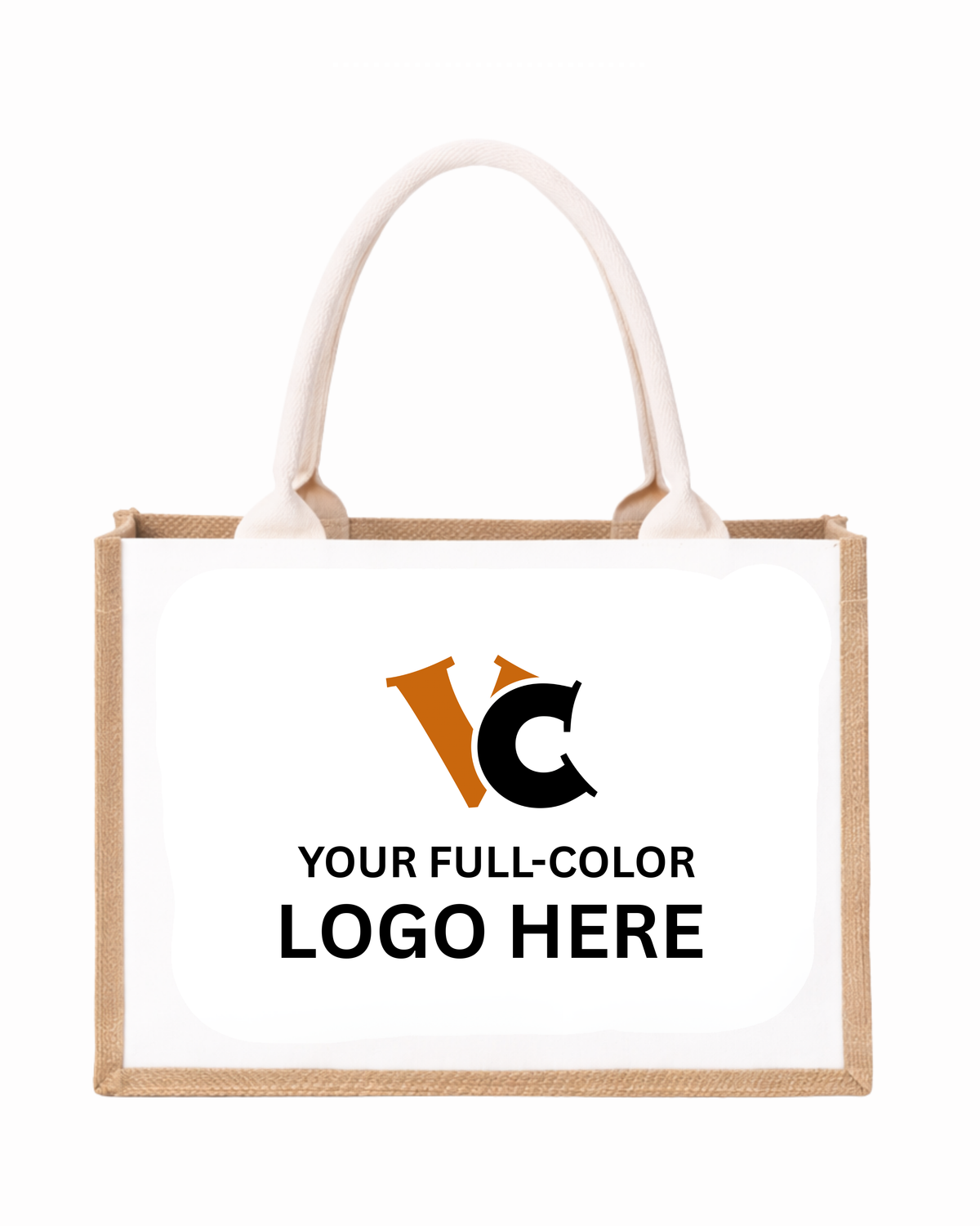 Custom Jute Tote Bags (12.6"x8.3"x5.1")
