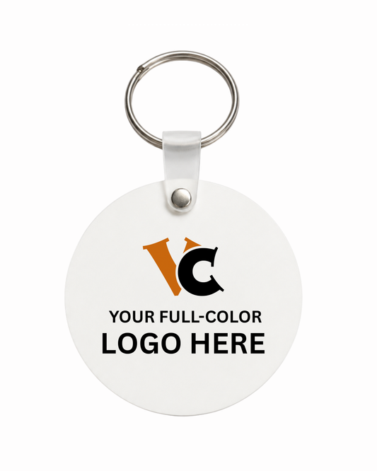 Custom QR Code Wooden Keychain