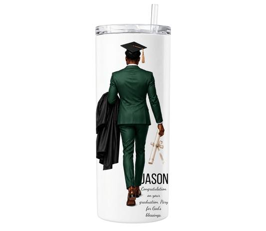 Male Grad Tumbler - 20oz (Custom)