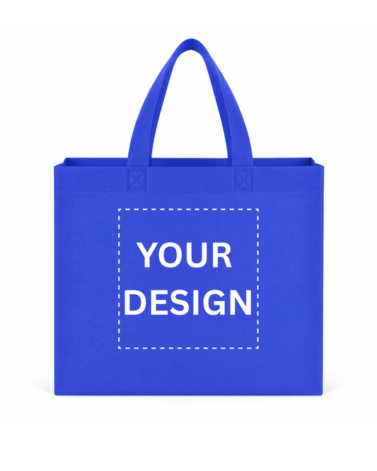 Waterproof shopping tote bag ( 12.6" x 6.3" x 11.8")